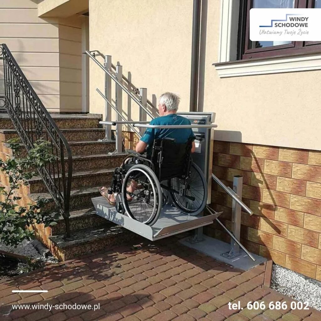 Platforma do transportu osób niepełnosprawnych model Logic - tania winda schodowa